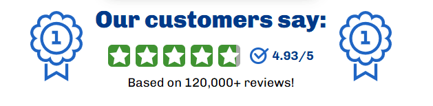 VisiFlora customer rating, 4.93 out of 5 stars based on over 120,000 reviews